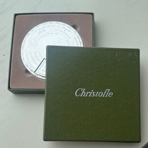 Christofle silver “Collection des Millésimes” wine vintage disc 1961-2002